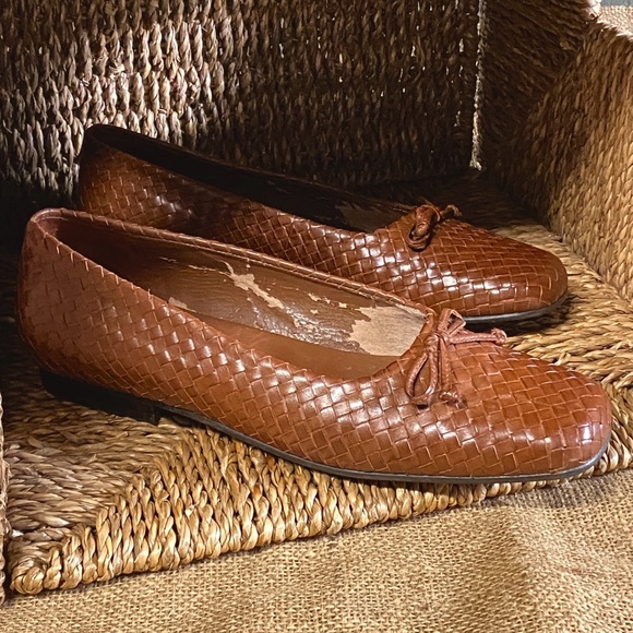 Lauren by Ralph Lauren brown Woven Flats - Picture 2 of 11